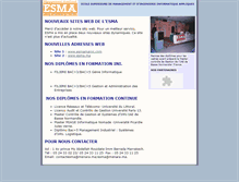 Tablet Screenshot of esma.ac.ma